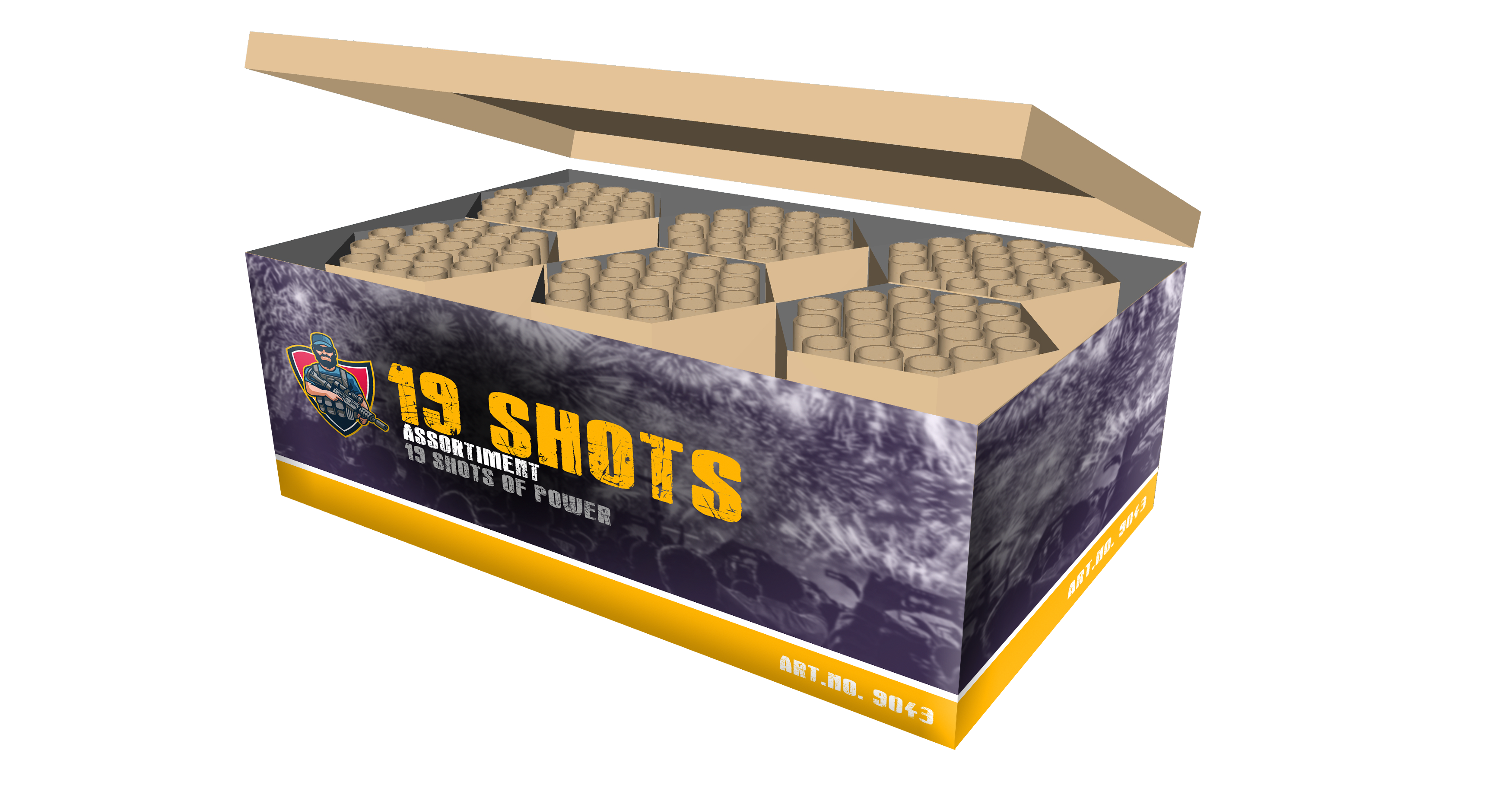 6x 19 shots assortiment